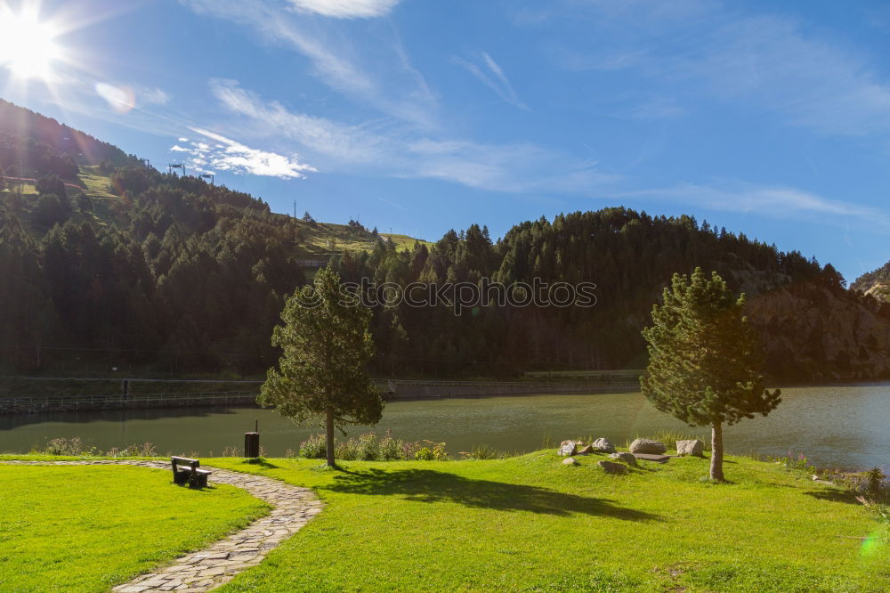 Similar – happy lovers on Holiday in the alps mountains