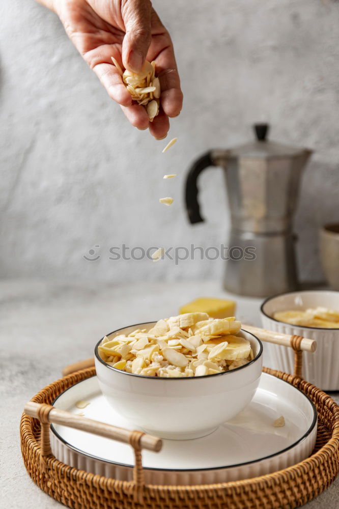 Similar – Chia pudding parfait, layered with banana and granola