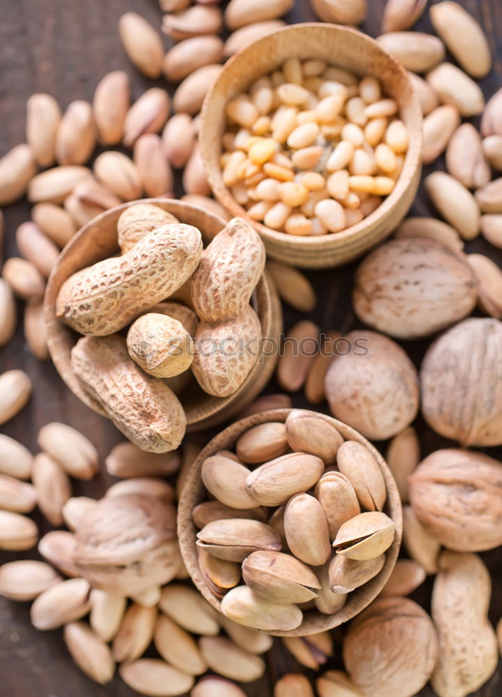 Similar – Image, Stock Photo hazelnut nuts in a brown wooden bowl