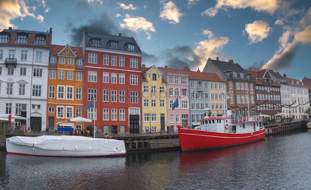 Similar – Image, Stock Photo Romantic Nyhavn, Copenhagen, Denmark