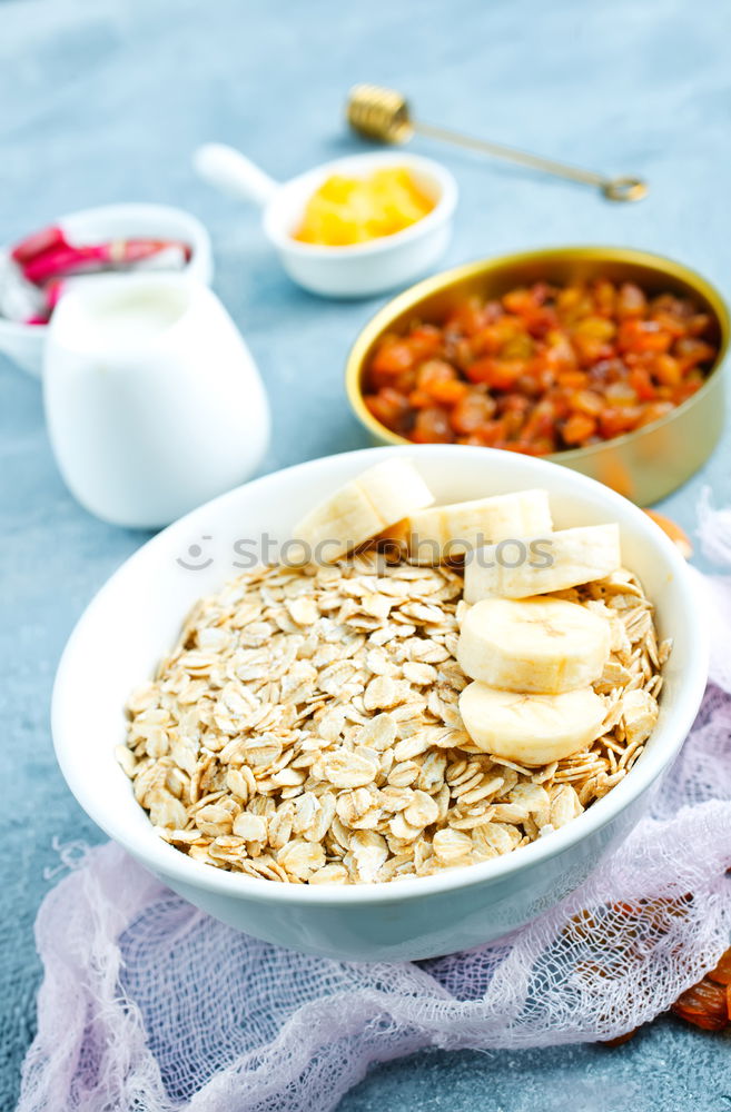 Similar – Image, Stock Photo Smoothie with fruit,cereals and chia