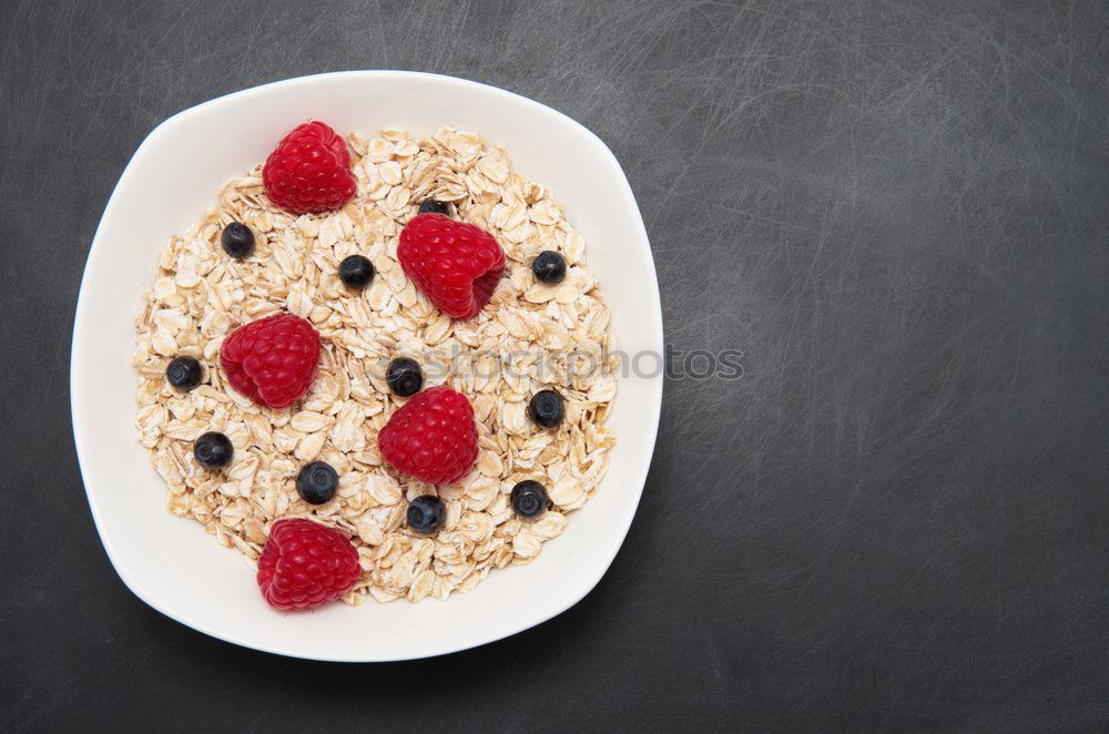 Similar – Image, Stock Photo Breakfast with berries from above