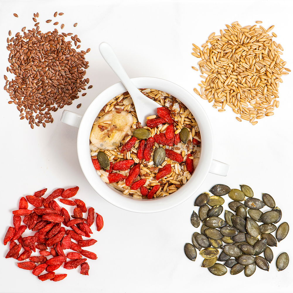 Similar – Image, Stock Photo Chili Bean Stew Food Ingredients Top View On White Wood Table
