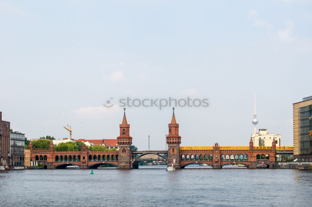 Similar – Image, Stock Photo View of the Oberbaumbrücke with television tower