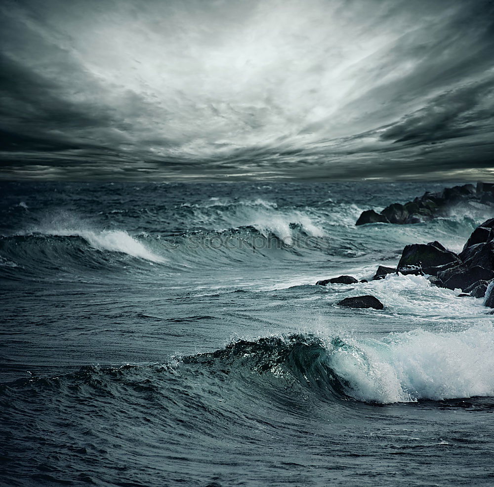 Similar – Image, Stock Photo offshore Ocean Waves