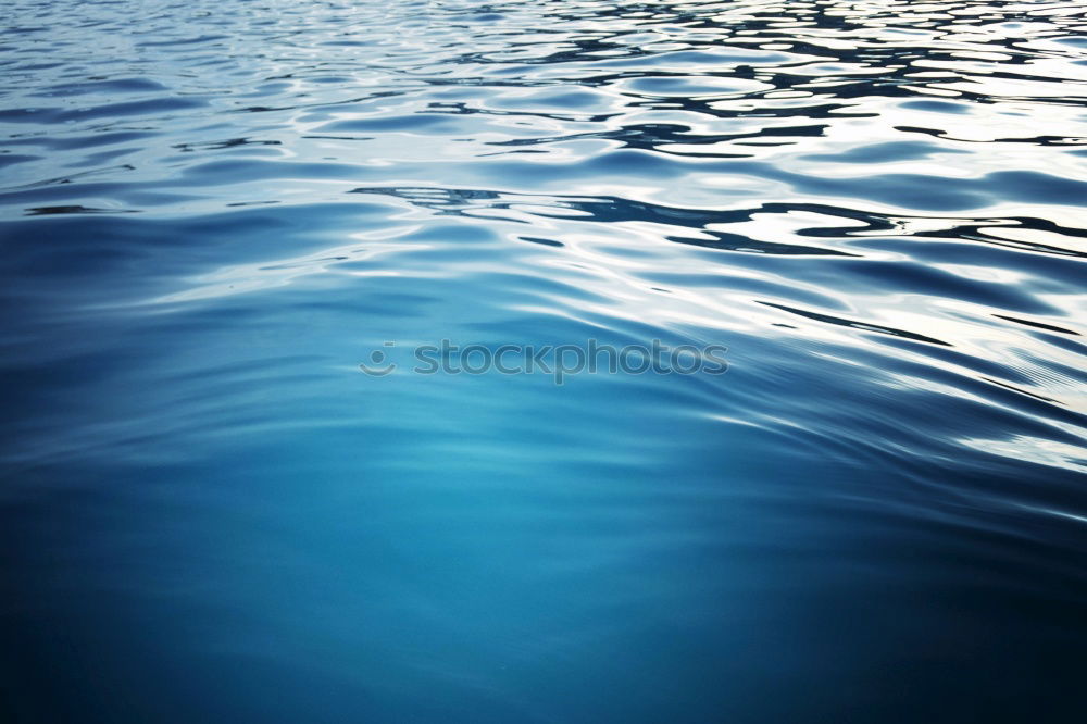 Ripple of blue water