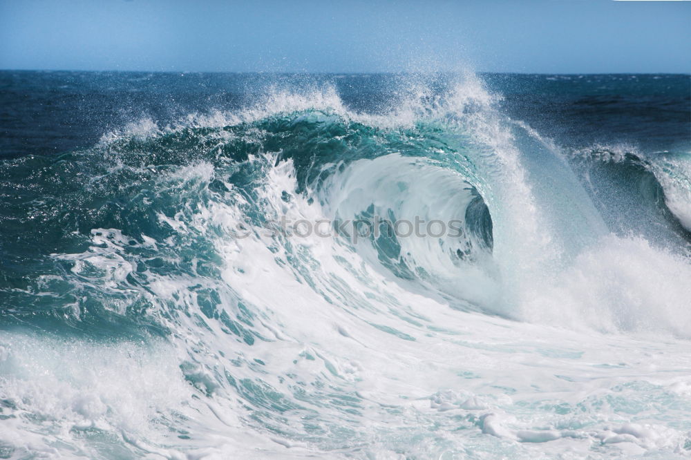 Similar – Rock in the surf Nature