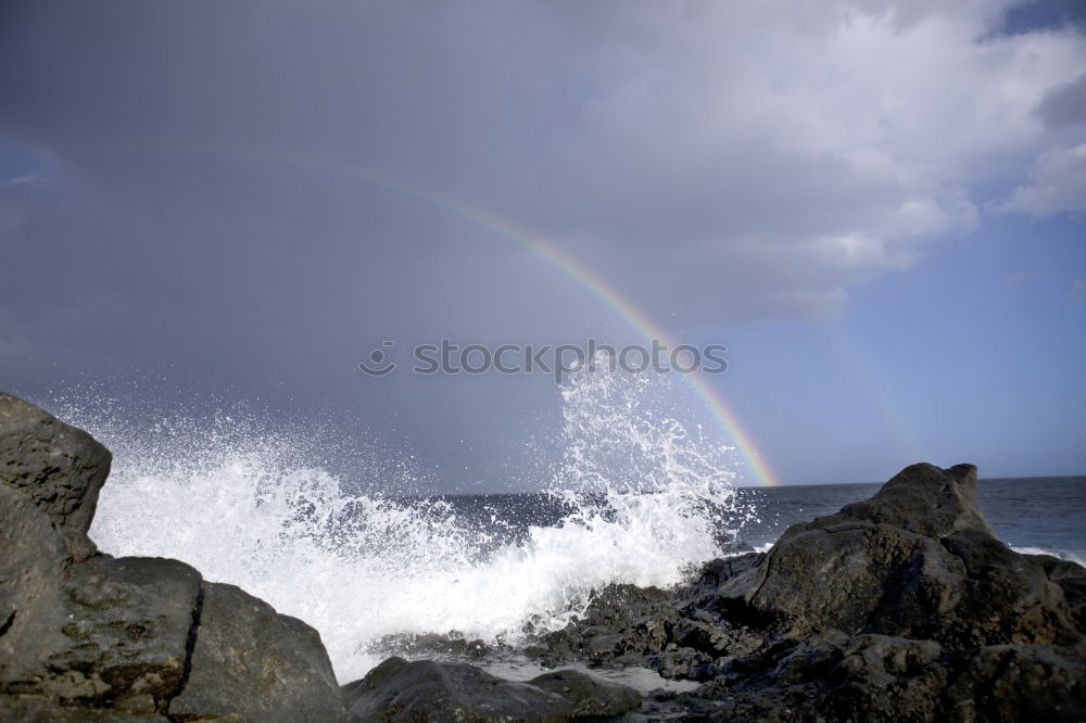 Similar – Foto Bild Ende des Regenbogens Natur