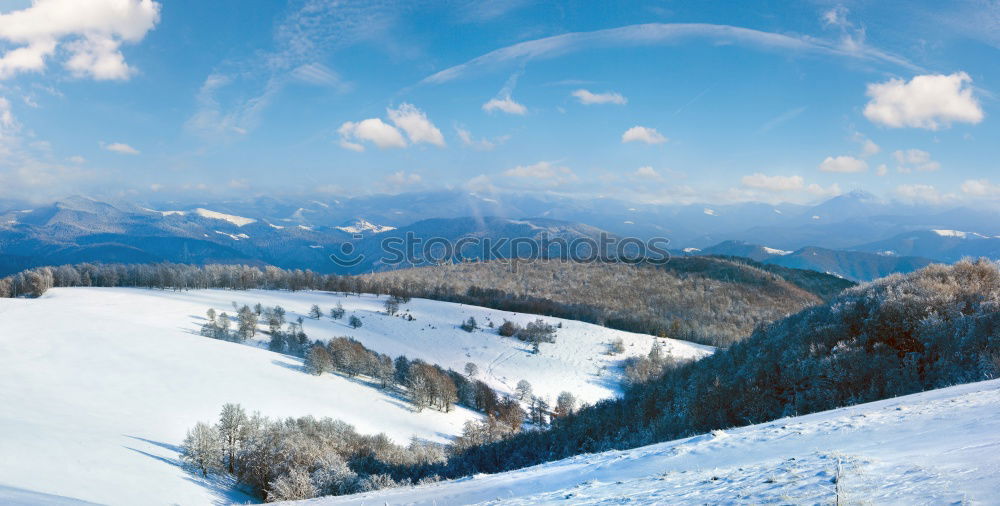 View from the Unterberg to the foothills of the Alps