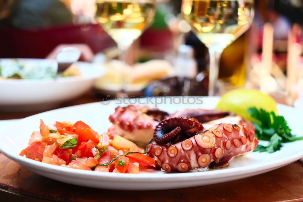 Similar – Image, Stock Photo Close-up of colorful dish at restaurant