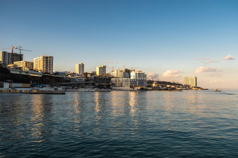 Similar – Skyline and spray at the Malecon in Havana