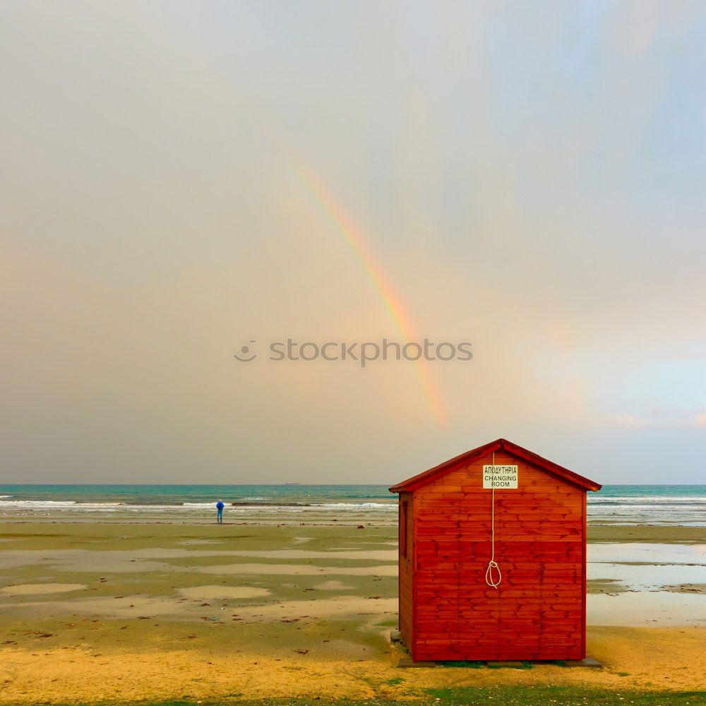 Foto Bild regenbogenstrandkorbstimmung