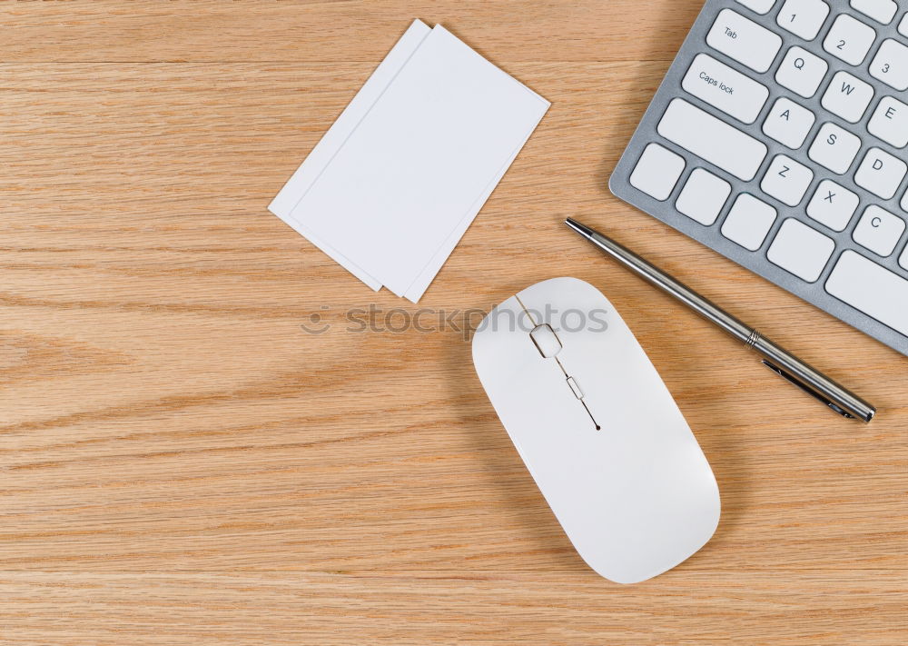 Similar – Image, Stock Photo Keyboard and mouse on green background