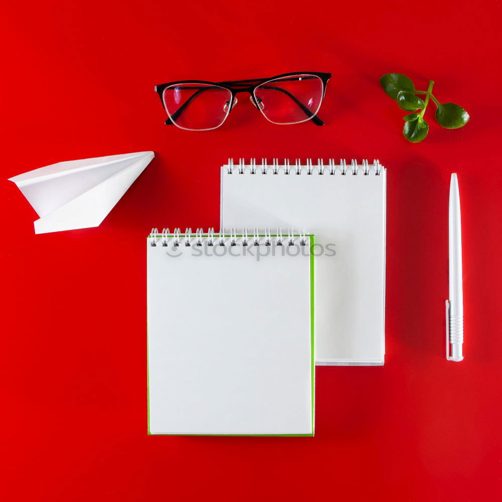 Image, Stock Photo Flat lay of cosmetics and accessories