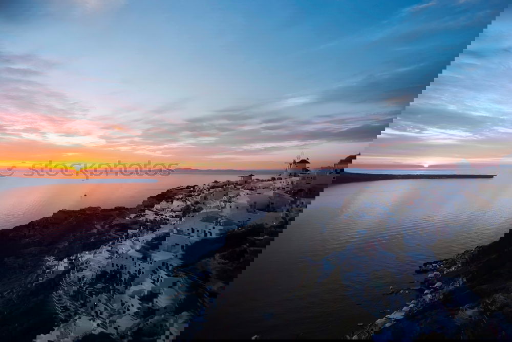 Similar – Image, Stock Photo Big mount and coastal town