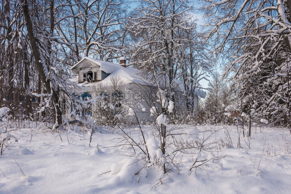 Similar – Image, Stock Photo Houses in snowy plain