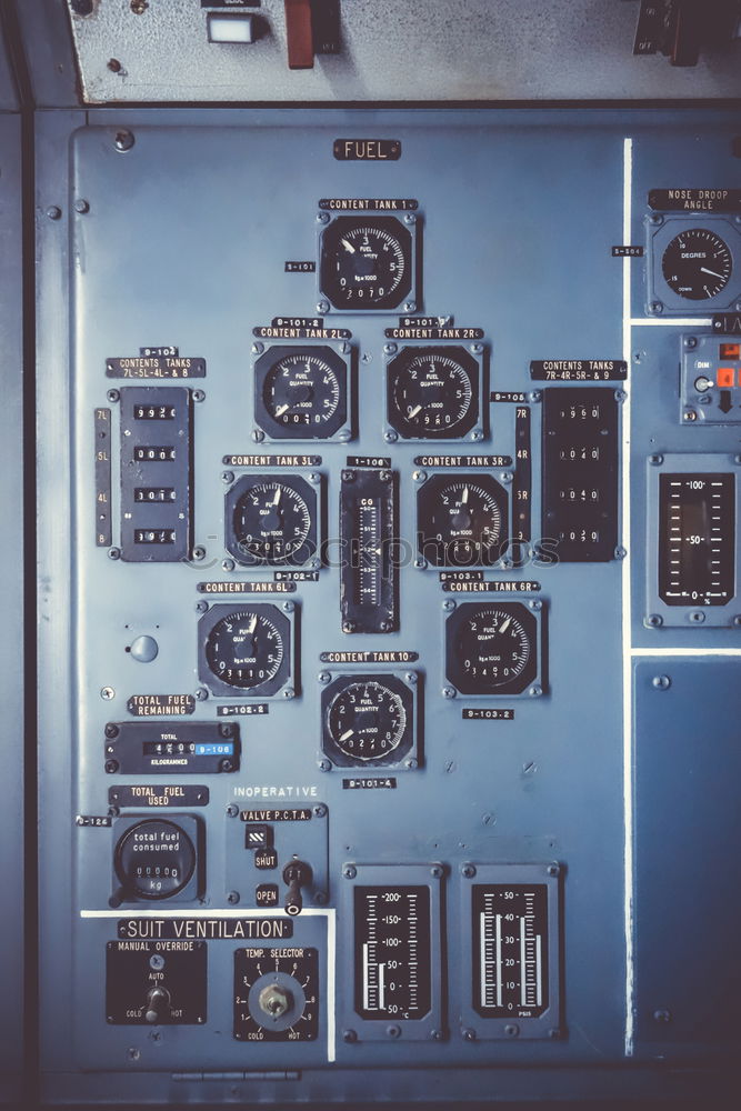 Similar – Image, Stock Photo Interior of a pilot cockpit cabin private jet