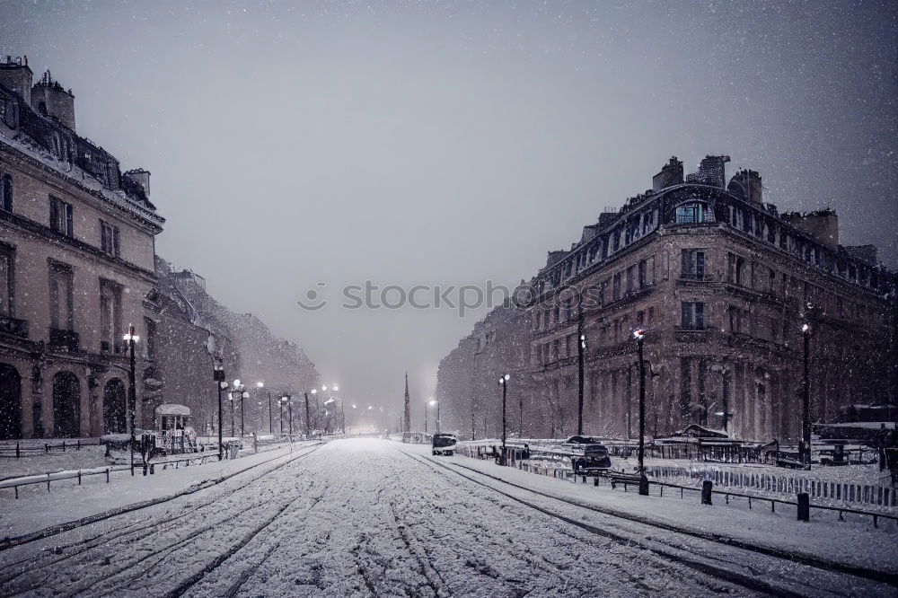 Similar – Image, Stock Photo tracks Winter Snow