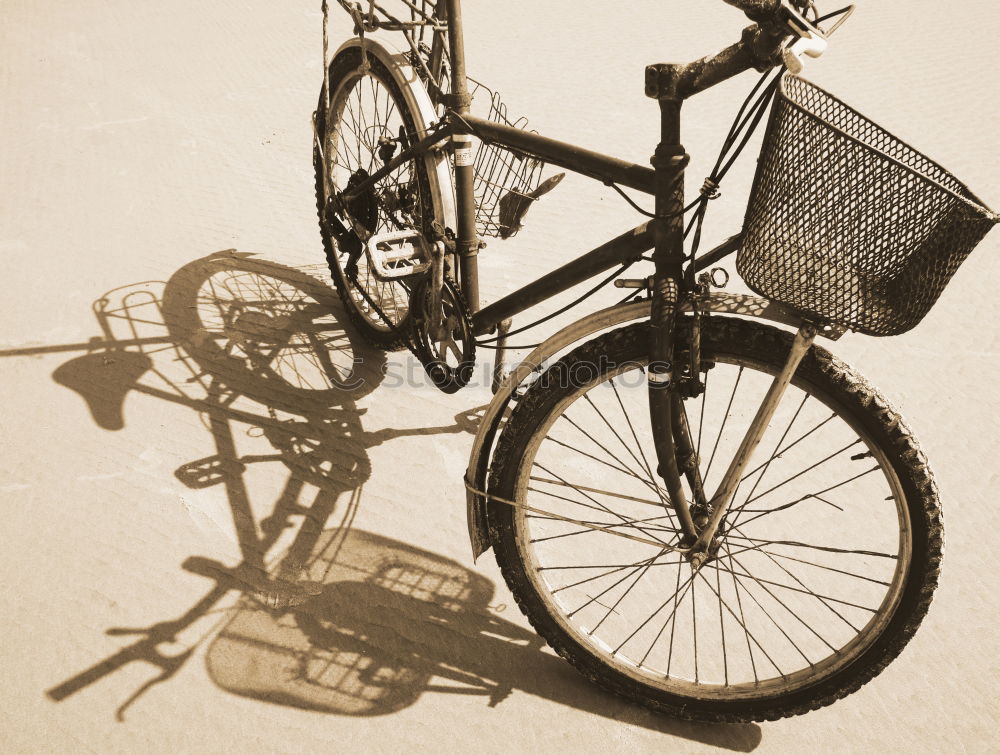 Similar – Image, Stock Photo Classic Holland bike in beige with saddle cover in front of a matching house wall in Cologne on the Rhine in North Rhine-Westphalia