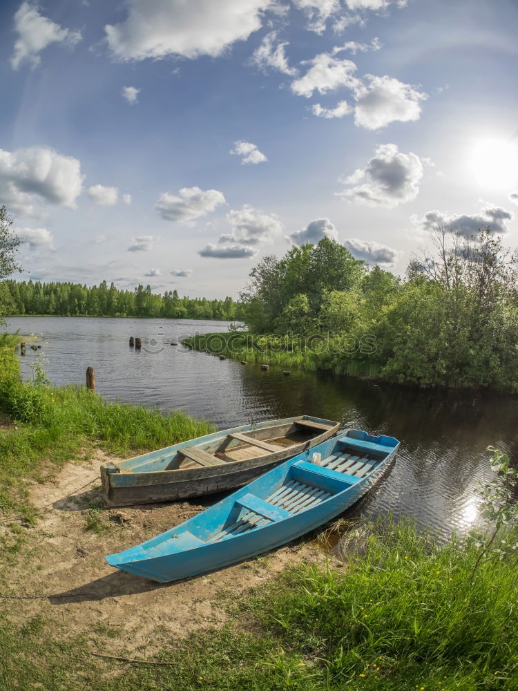 Similar – Image, Stock Photo boat trip Nature Blue