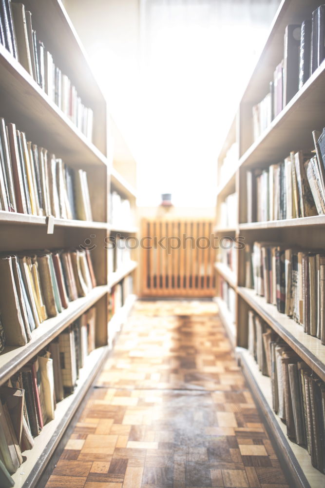 Old books in a vintage library