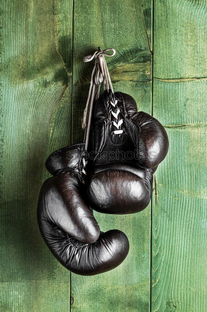 Similar – pair of old leather boxing gloves