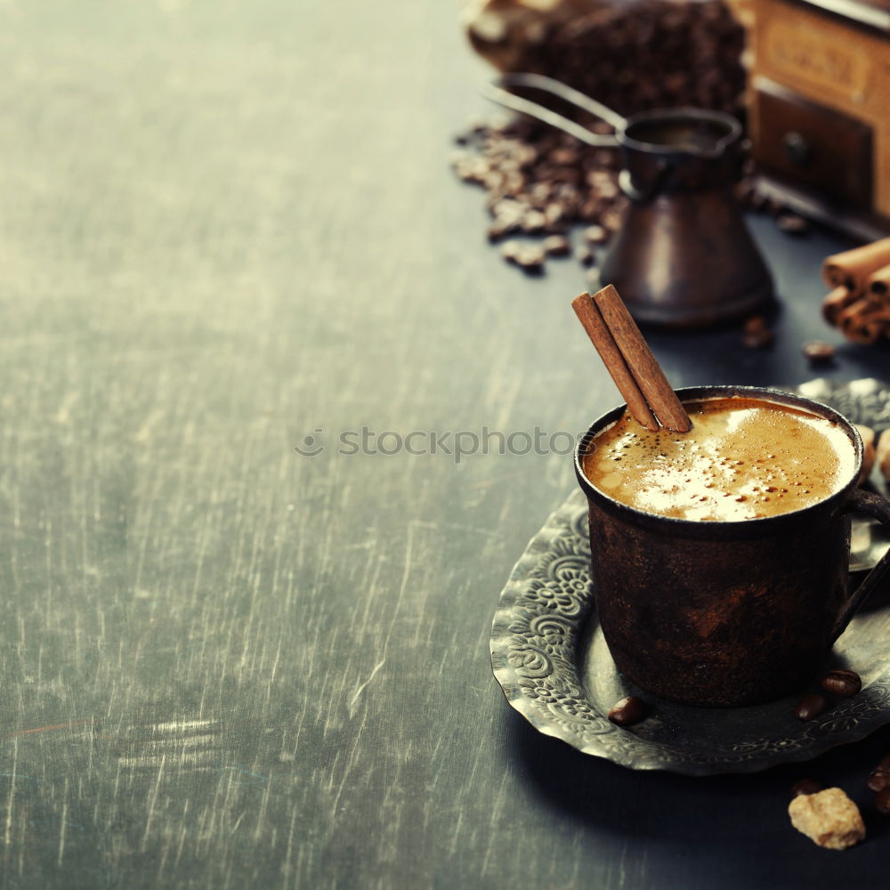 Similar – Image, Stock Photo Breakfast with hot chocolate and traditional sweets