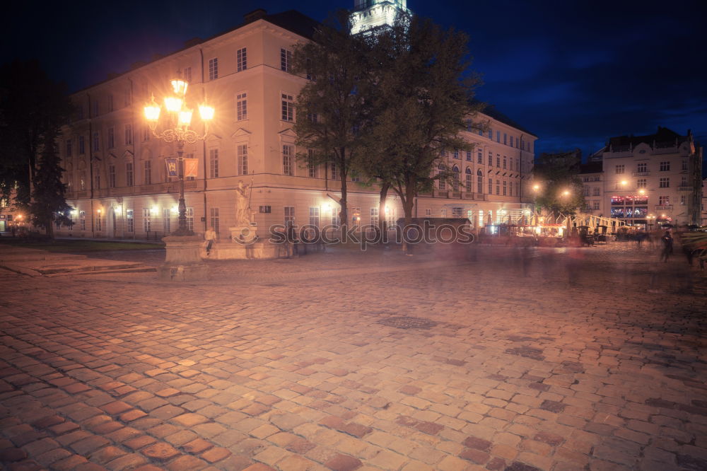 Similar – Image, Stock Photo Night traffic in Prague