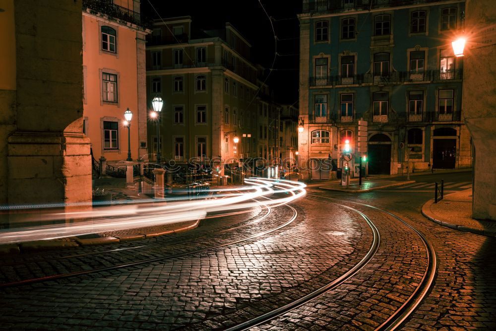 Similar – Image, Stock Photo Night traffic in Prague