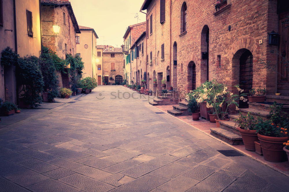 Similar – Beautiful street view of Rome, Italy