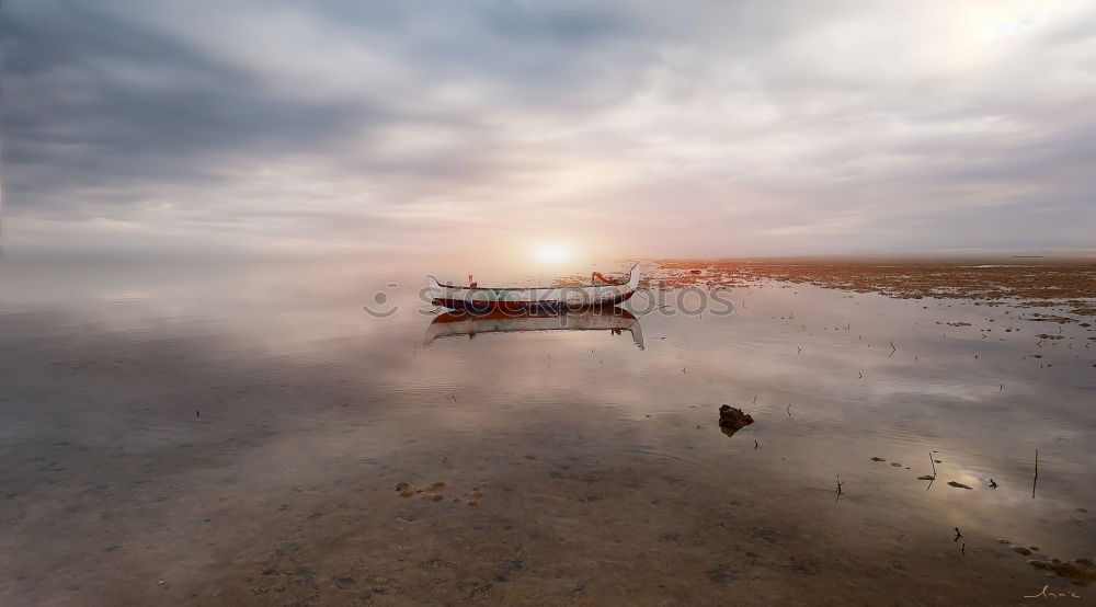 dinghy Water Sky Clouds