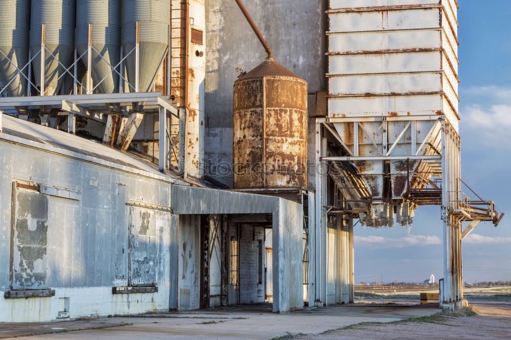 Similar – Image, Stock Photo silo Outskirts Deserted