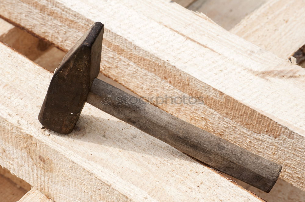 Similar – Image, Stock Photo Workpiece and pencil on a saw