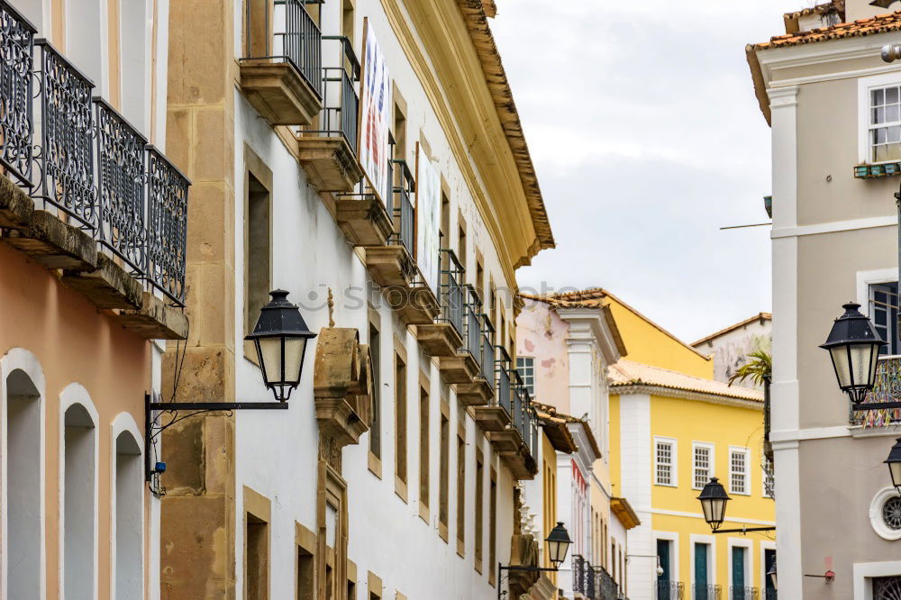 Similar – Image, Stock Photo Colorful Buildings On Narrow Street In Cascais City Of Portugal