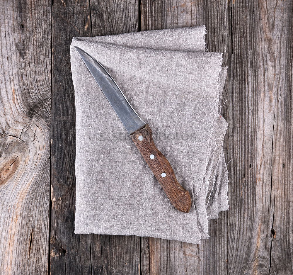 Similar – Image, Stock Photo knife with sharpening on the wooden table