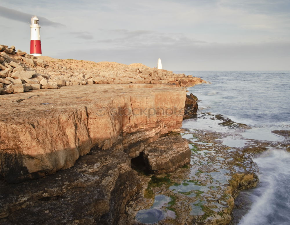 Similar – Image, Stock Photo Lighthouse near Cabo Carvoeiro with rocks