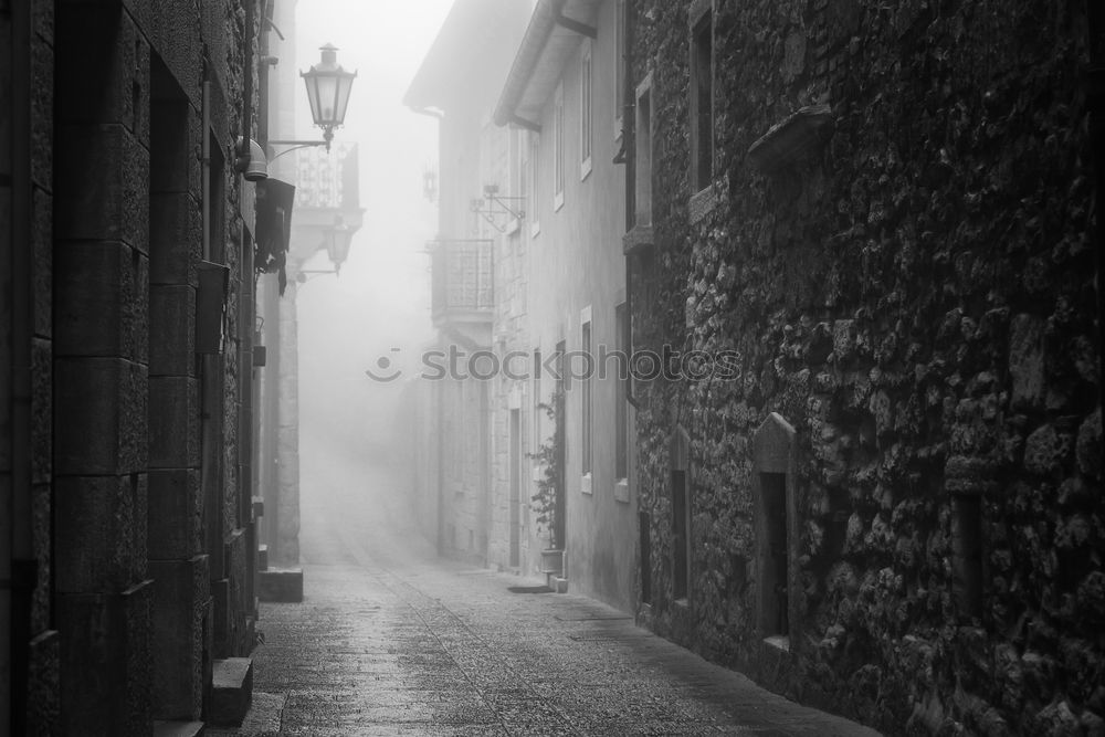 Similar – Image, Stock Photo Lane romance. Art Village