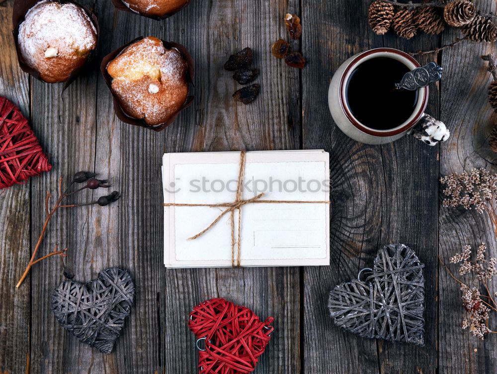 Similar – Woman arms doing christmas decoration in a wood table outdoors