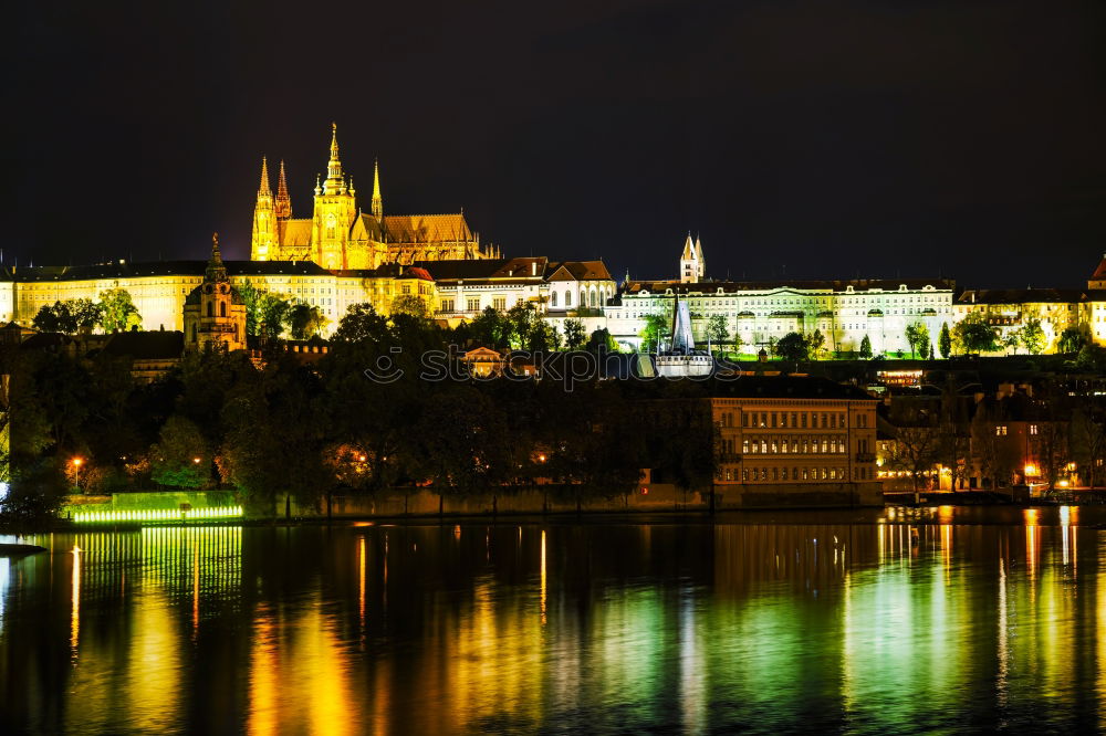 Similar – Prague Castle at night