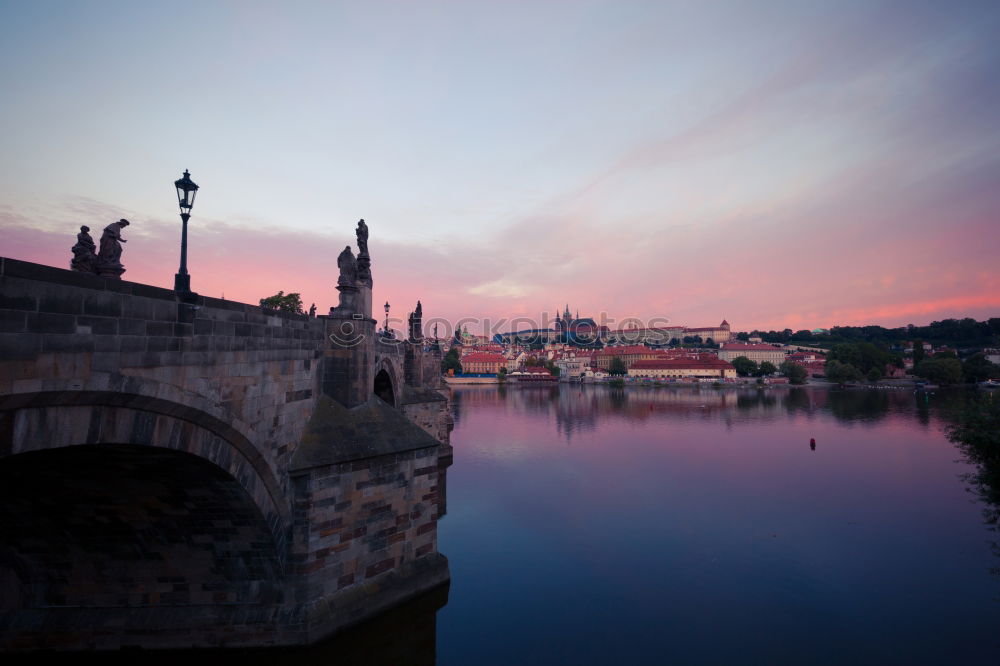 Similar – Dome of St. Peter’s Cathedral with Tiber and bridge at sunset