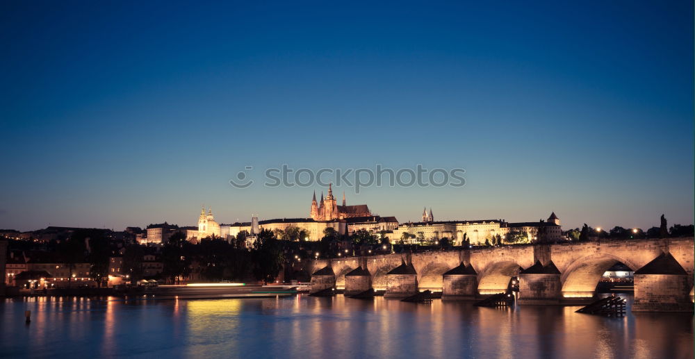 Similar – Boat on the Vltava River, Prague