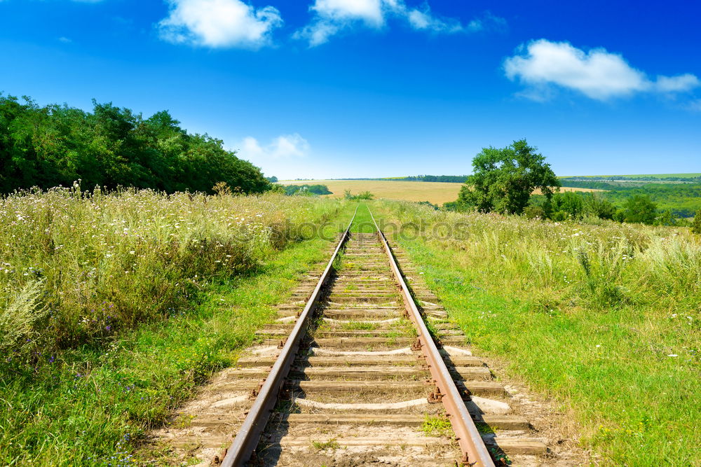 Similar – Image, Stock Photo colored rails Environment