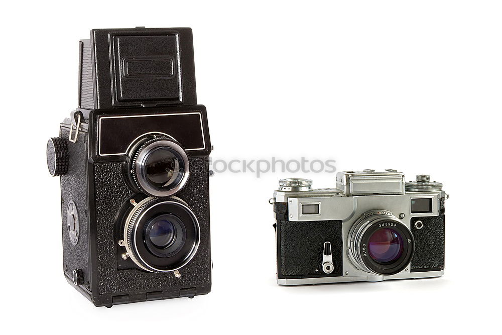 Similar – Set of vintage film cameras on wooden background