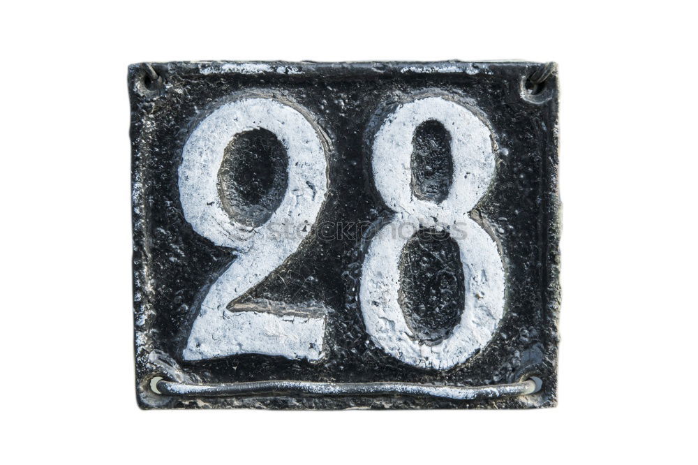 Image, Stock Photo the number 40 in metal with arrows