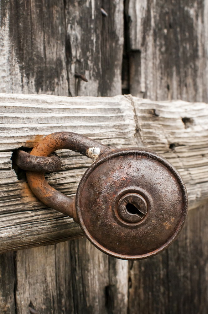 Image, Stock Photo castle Key Wood Door