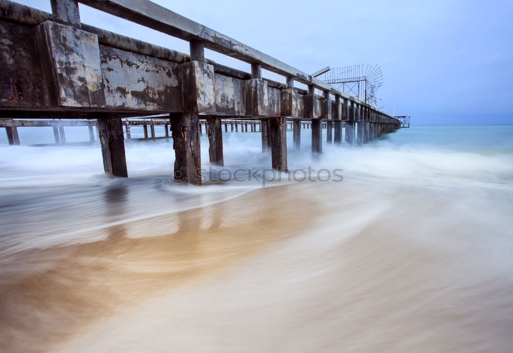 Similar – pier Landscape Water Sky