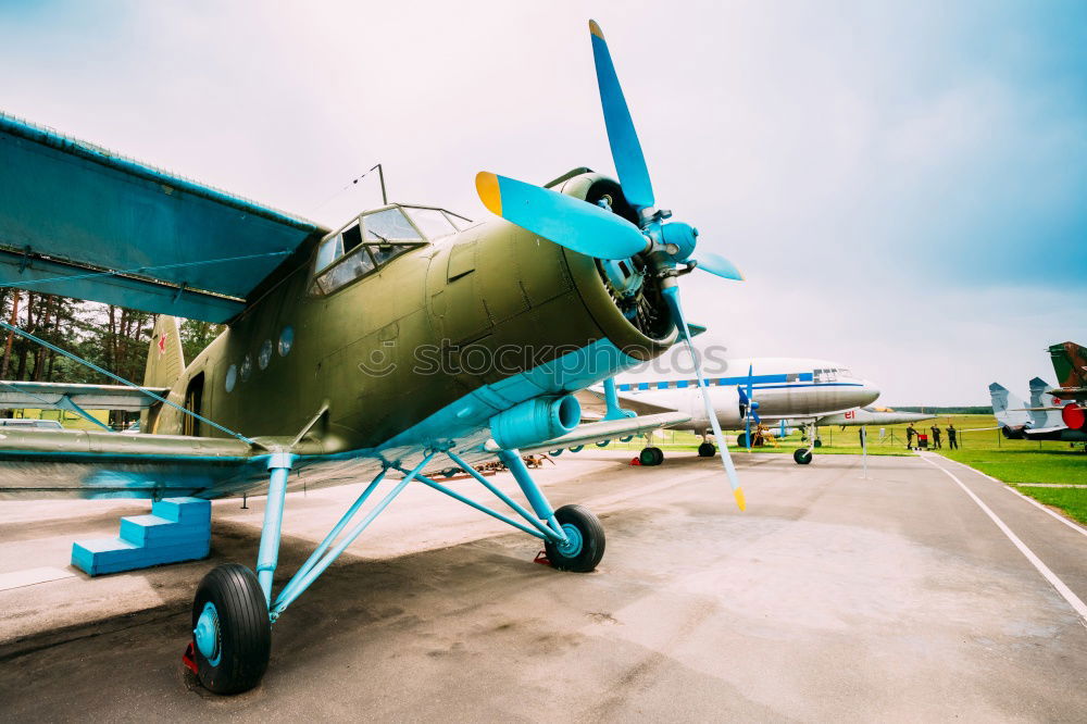 Similar – Image, Stock Photo Airplane on airfield.