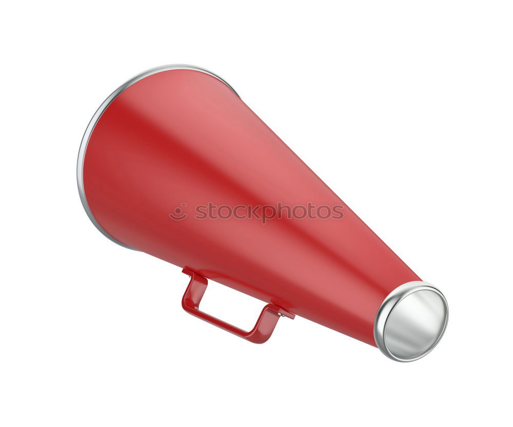 Similar – Female hand holding megaphone