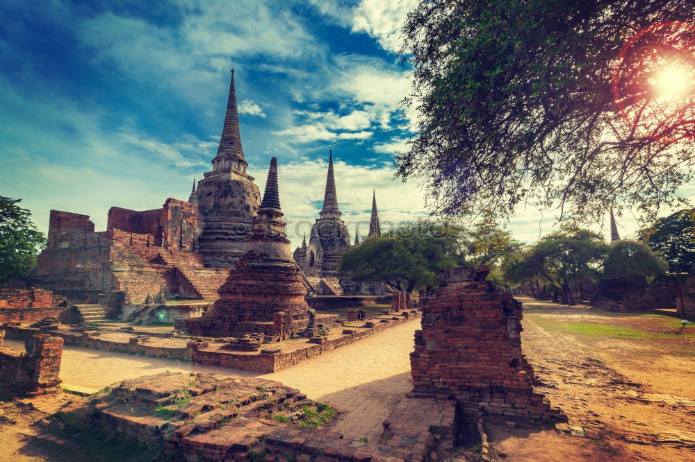 Similar – Image, Stock Photo Wat Arun Sky Sun Town