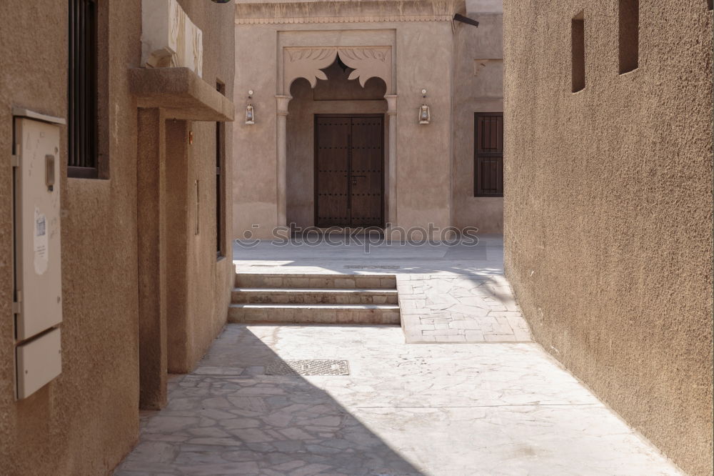 Old narrow street of ancient town